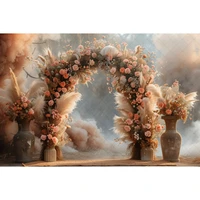 Photography Background Retro Boho Floral Pampas Kid Birthday Party Wedding Pregnant Portrait Decor Photo Backdrop Studio 2