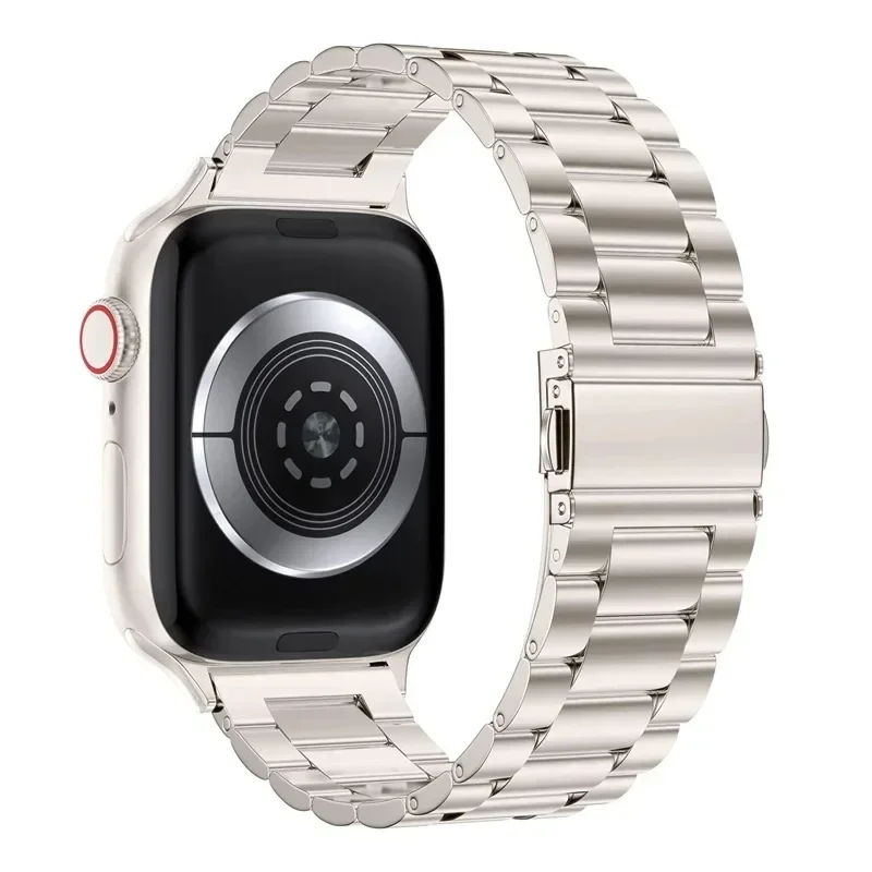 Starlight metal stainless steel strap for Apple Watch 8Apple watch6 strap iwatch7 strap apple watch band  apple watch