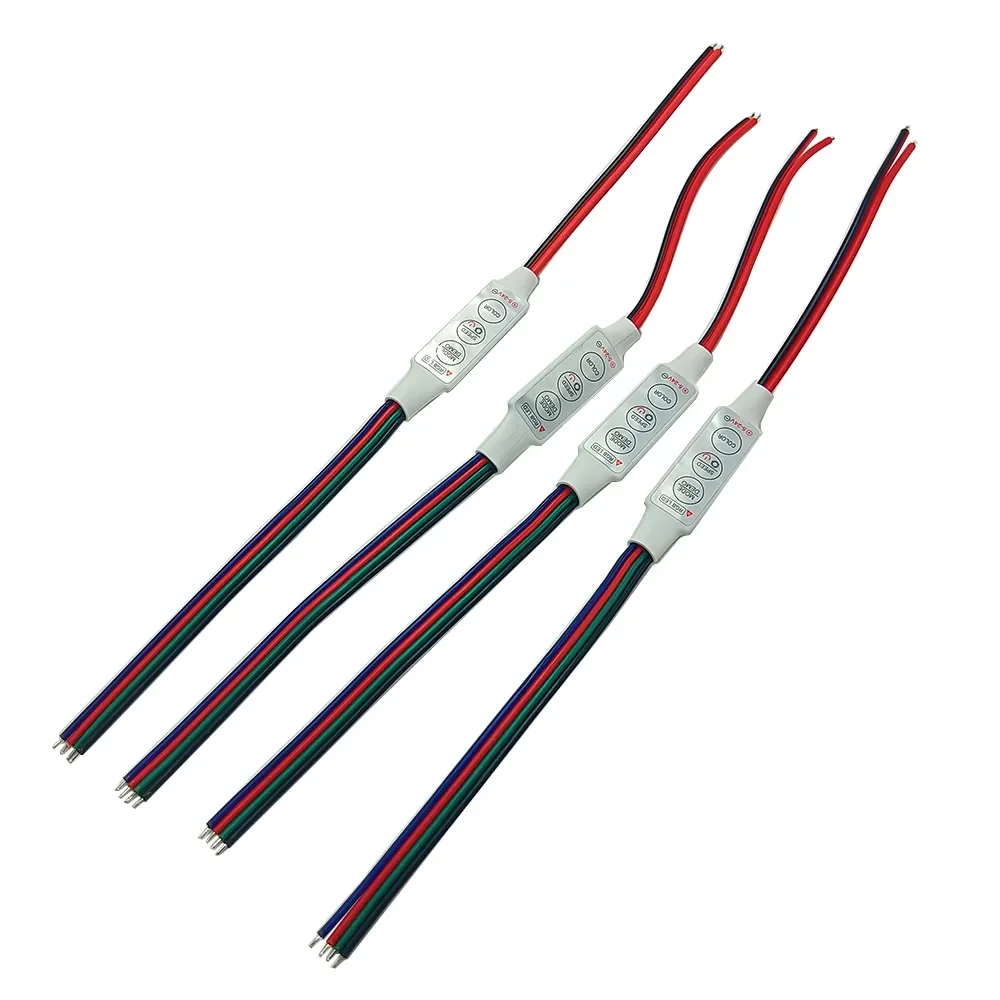 Фото Мини-контроллер RGB с 3 клавишами, 12 В, 24 В, 6 А, 4 контакта №5