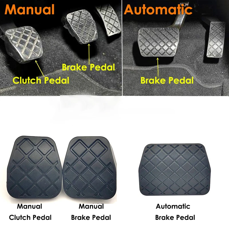 For VW GOLF 7 Tiguan L For Skoda Brake Clutch Pedal Rubber Sleeve Non-Slip Mat 5QD 721 173A 5QD721174A