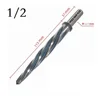 1pc 1/2inch 3/8inch Shank Bridge Reamer HSS Tapered Reamer High Speed Steel Spiral Flute Drill Bit Electric Drill Screw Cutting 2