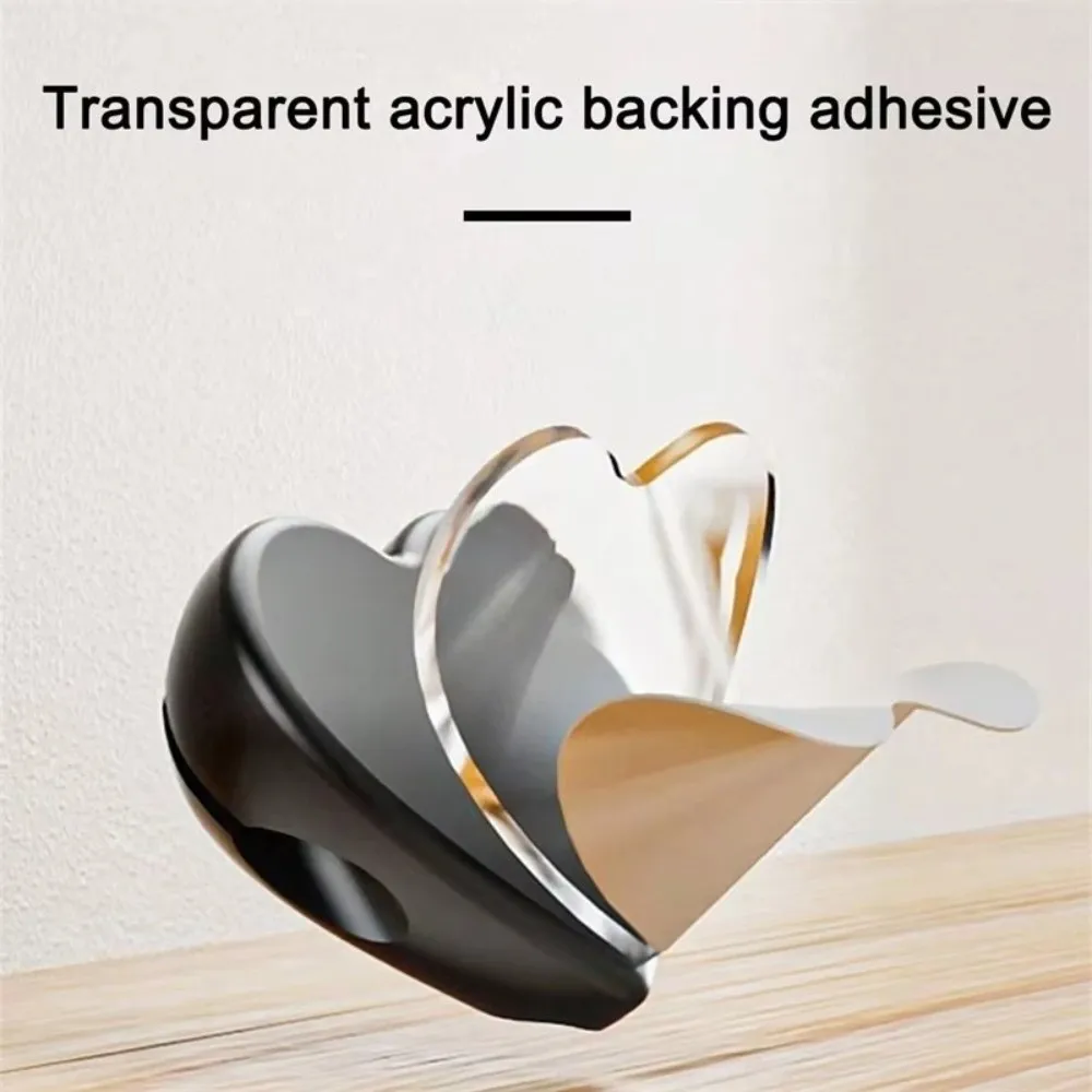 4Pcs 새로운 하트 모양의 미니 케이블 와인더 주최자 실리콘 자체 접착 케이블 클립 홀더 케이블 와인더 데스크 조직