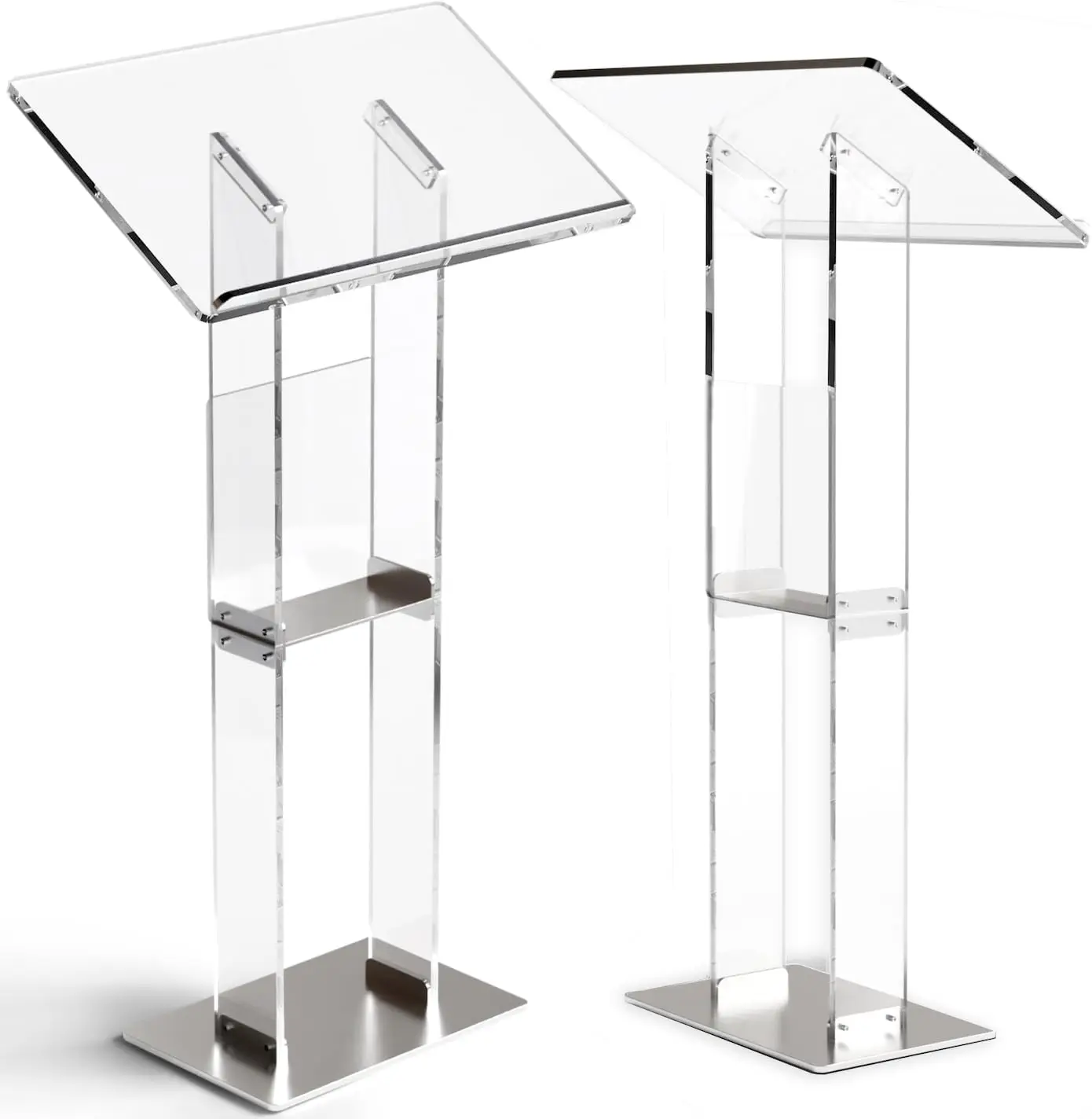 Acrylic Pulpit Podium Stand Modern Portable Pulpits for Churches Pastors Modern SchoolLecterns Wedding Event Reception
