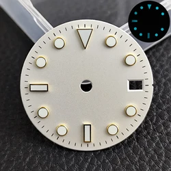 28.5mm Luminous Dial with GMT Hands - Premium Watch Accessories - No logo (55 white gold)