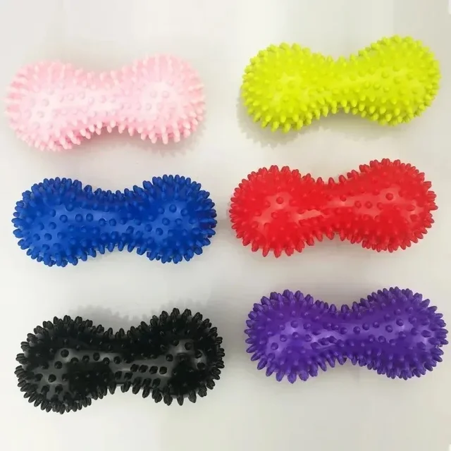 Foot Massage Roller Peanut Double Lacrosse Spiky Ball Myofascial Balls for Plantar Fasciitis Mobility Back Foot Arch Pain Relief 4