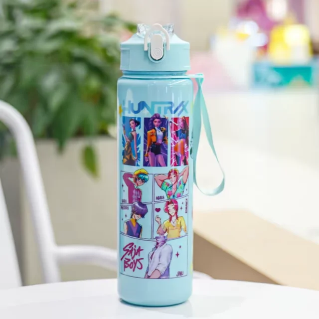 Botella de agua espacial con correa para niños: Diseño Cartoon y Portátil | Emoape