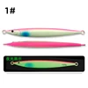 1PC Fast JIg Lure 60g80g100g Fishing UV Glow Jig 3D Print Speed Falling Angler Metal Hard Bait Sinking Jigging Pesca Bait 6