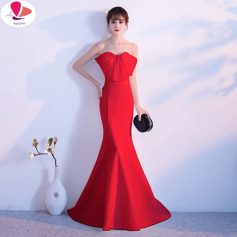 

2023 New Women Butterfly Tie Dress Vestidos Off The Shoulder Sleeveless Strapless Nightclub Dress Celebrity Evening Party Dress