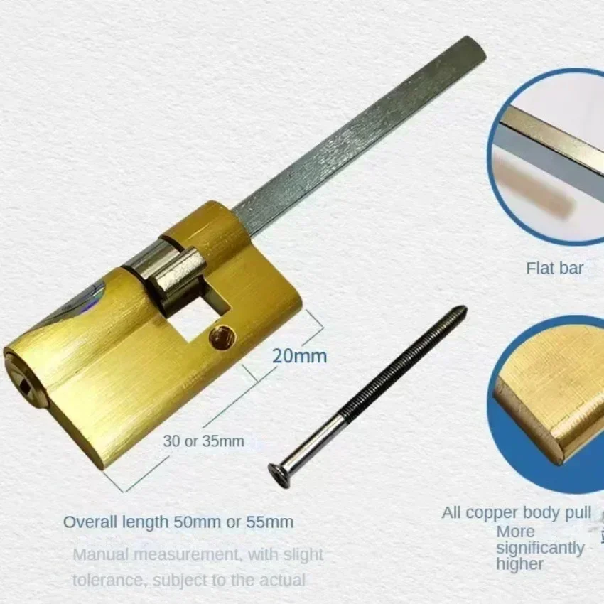 Smart Lock Core with Fingerprint/Password Deadbolt Cylinder for Fully Automatic Locks Compatible with Wangli Baodean & Panpan