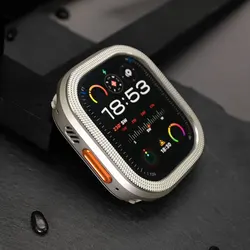Luxury Aluminum Alloy Watchcase - Premium Metal Protective Accessory for 49mm (ultra 3 2 1) (Titanium)