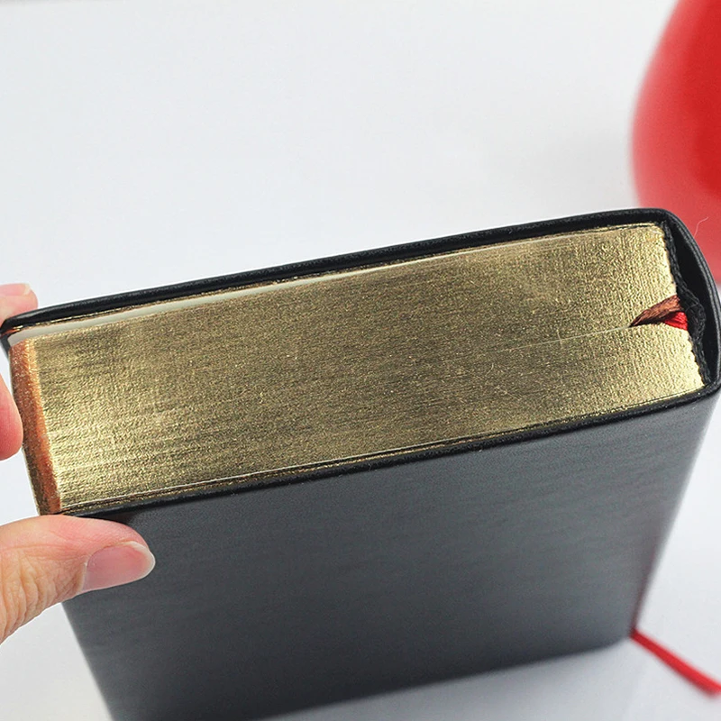Vintage Thick Paper Notebook Notepad Leather Bible Diary Book Journals Agenda Planner School Office Stationery Supplies - 4