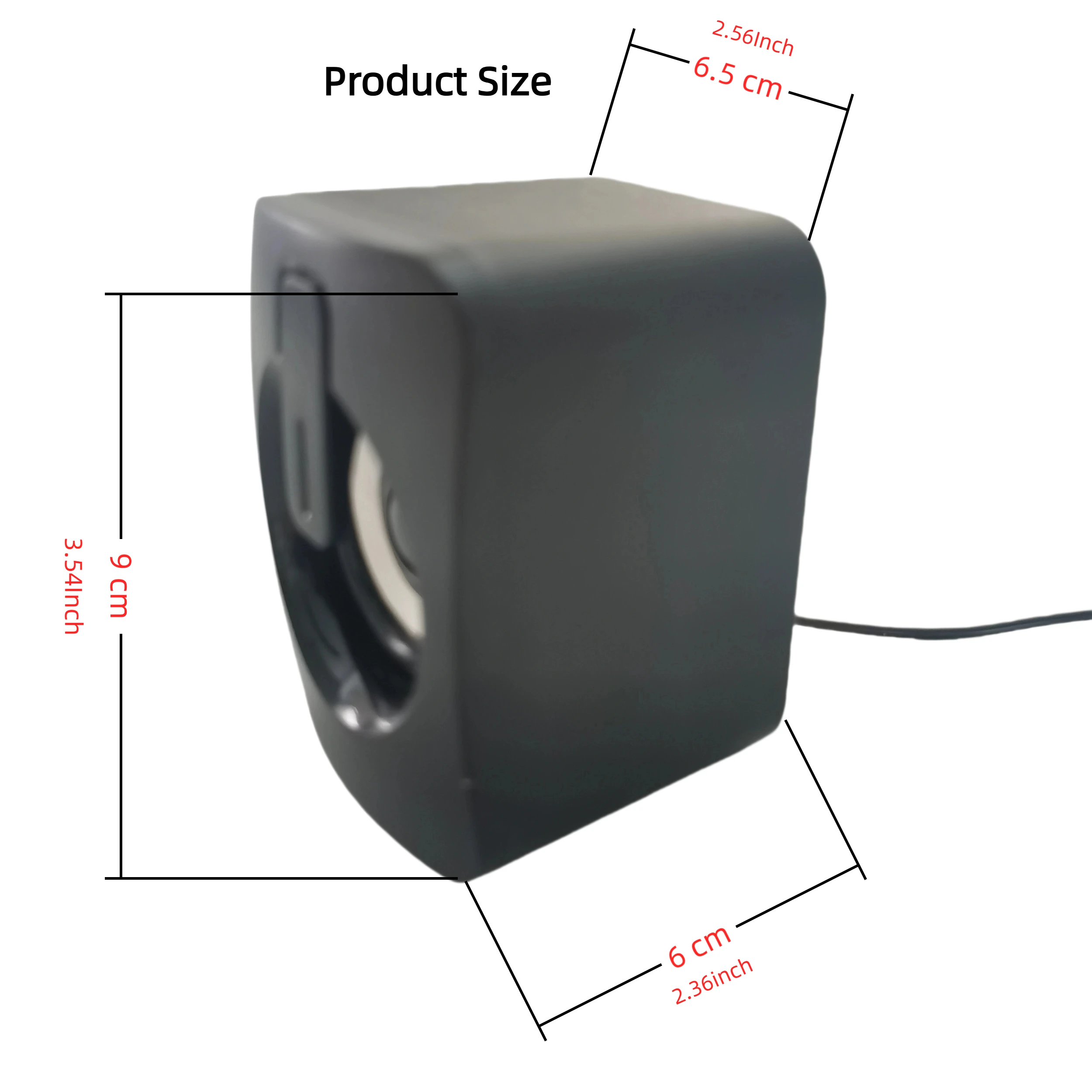 Computer Speaker Stereo Sound With Microphone 3.5mm AUX Home Office PC