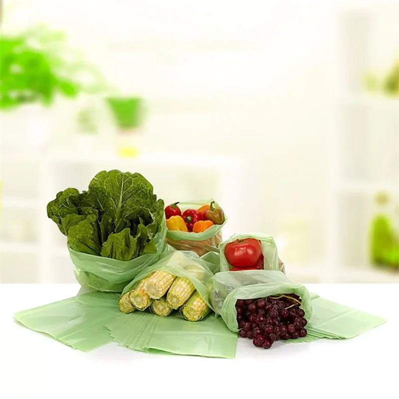 

Vegetable and Fruit Preservation Bag Refrigerator Food Fresh-keeping Bag Sealed Storage Bag Reusable Bag Plastic Bag
