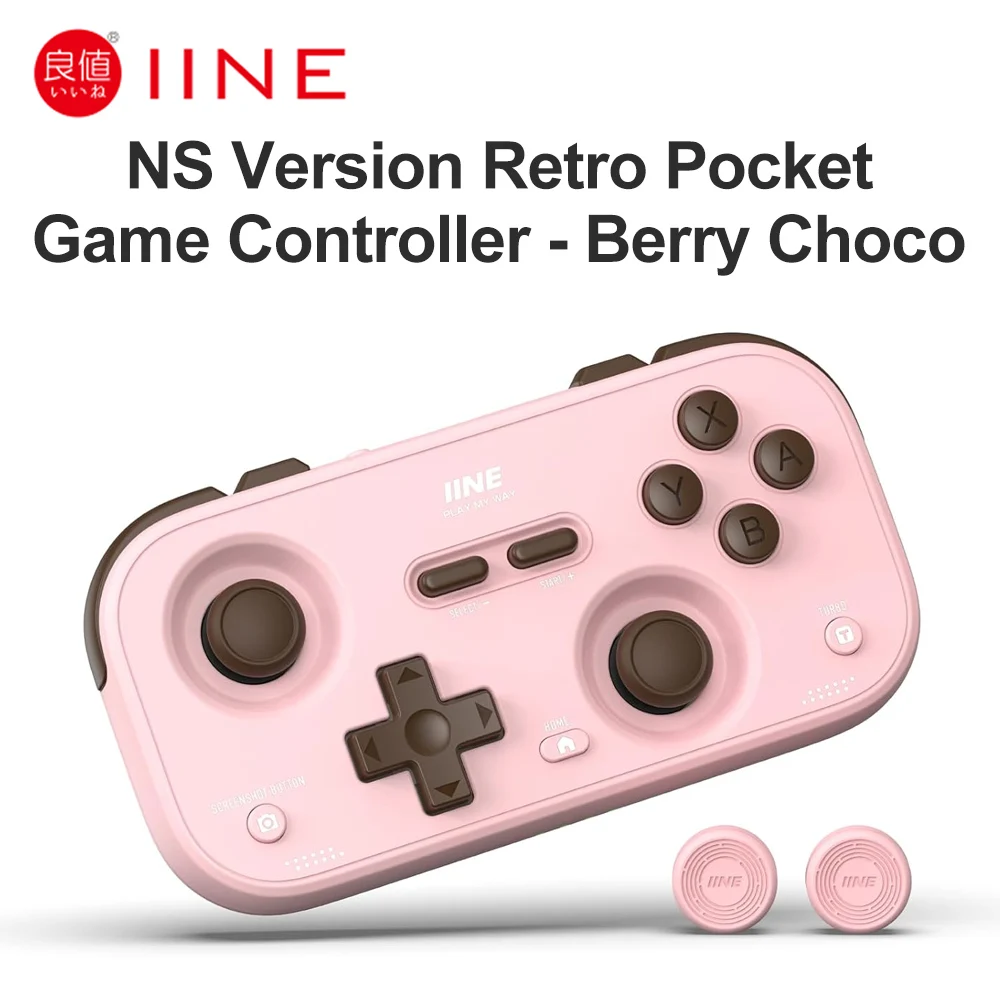 Portable Retro Pocket Gamepad with Hall Effect Joystick