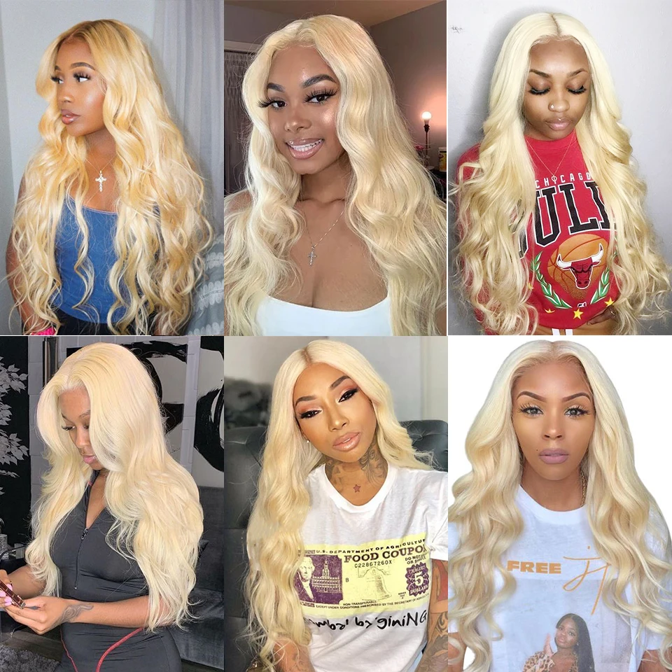 Human Hair Extensions Human Hair Bundles Human Hair Bulk 613 Blonde Bundles 10-30 Inch 613 Body Wave Bundles 50g/Pcs Blonde Bundle