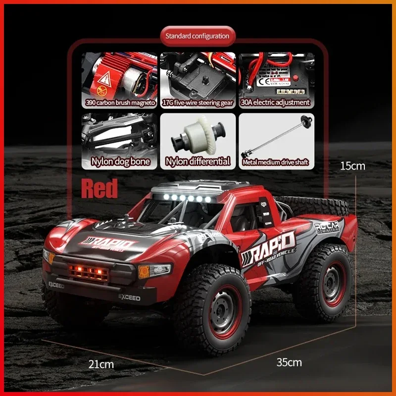 Rc Car Off Road 4x4 50km/h or 70km/h High Speed Brushless Motor Monster Truck 1/16 Desert/Snow Racing Drift Cars Toys for Boys 5