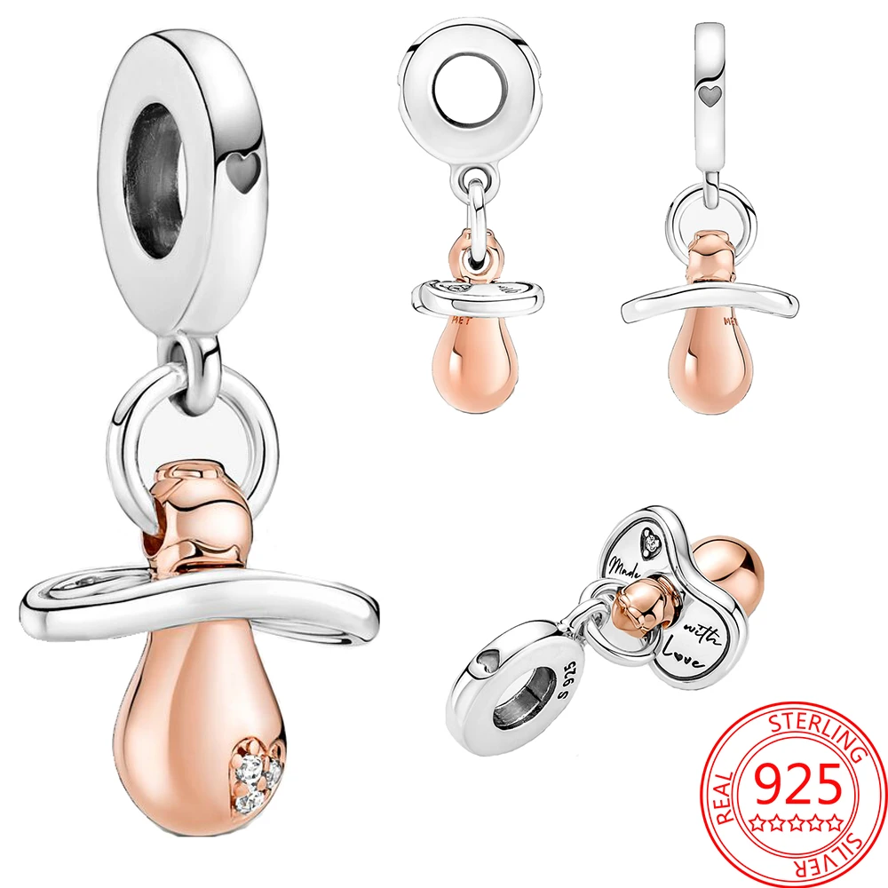 Sprong referentie Extreem Kinderen Hanger S925 Sterling Zilveren Baby Fopspeen Dangle Charm Past  Pandora Armband Kinderen Leuke Sieraden Accessoires| | - AliExpress