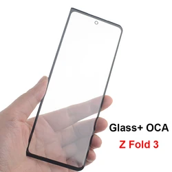 Premium LCD Screen Outer Glass with Laminated OCA Glue - Front Touch Screen Panel Replacement (For Z Fold 5)