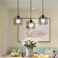 Popular Retro Simple Style Ceiling Light Hanging Lamp Industrial Hollow Out Design Iron Pendant Light for Living Room Restaurant - Image 4