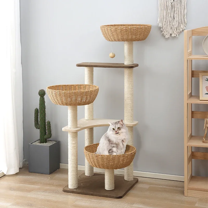 

Pet House Cat Scratching Post Villa Castle Stairs Cat Scratch Board Rascadores De Gatos Grandes Y Baratos Cat Wall Furniture