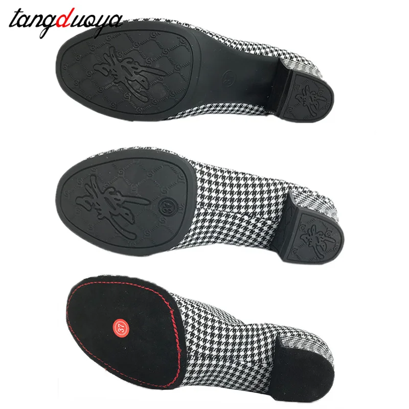 Women Latin Dance Shoes Jazz Ballroom Salsa Dancing Shoes Woman High Heels 5cm Training Modern Tango Dance Sneakers Female 4