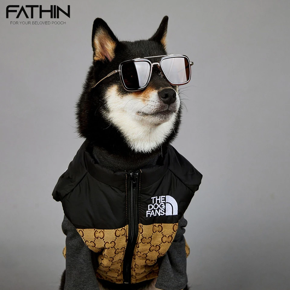 

FATHIN Winter Dog Clothes Down Jacket Warm Puppy Clothes For Small Medium Large Dog Yorkshire French Bulldog Pet Coat