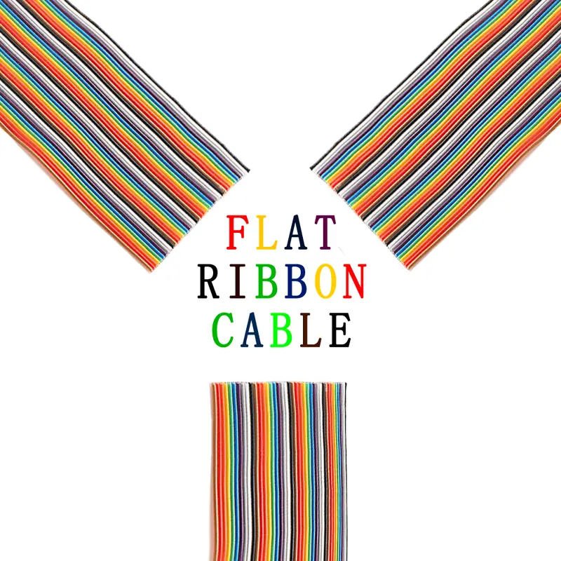 1/3/5Meter 6/8/10/16/18/20/26/34/40P 1.27mm Pitch Color Flat Ribbon Cable Rainbow DuPont Wire For IDC 2.54mm FC Connector - Image 2