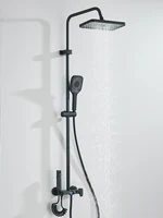 4-way Piano Shower System With Rain Shower Bidet Faucet Hot Cold Water Mixer For Bathroom Shower Kit 2