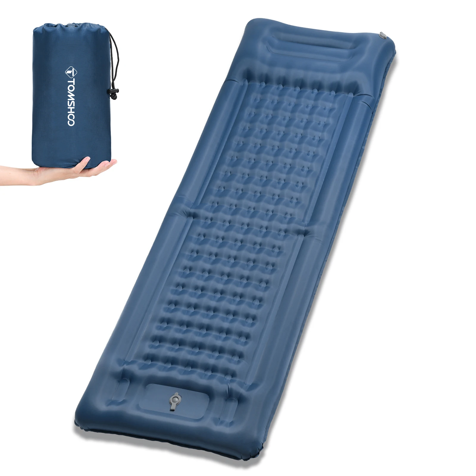 

TOMSHOO Inflatable Sleeping Pad Extra Thick 4 Inch Sleeping Pad Mat Air Mattress with Built-in Pump for Camping Backpacking