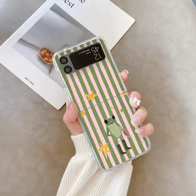 Cute Striped Animal Cat Shockproof Phone Case Cover