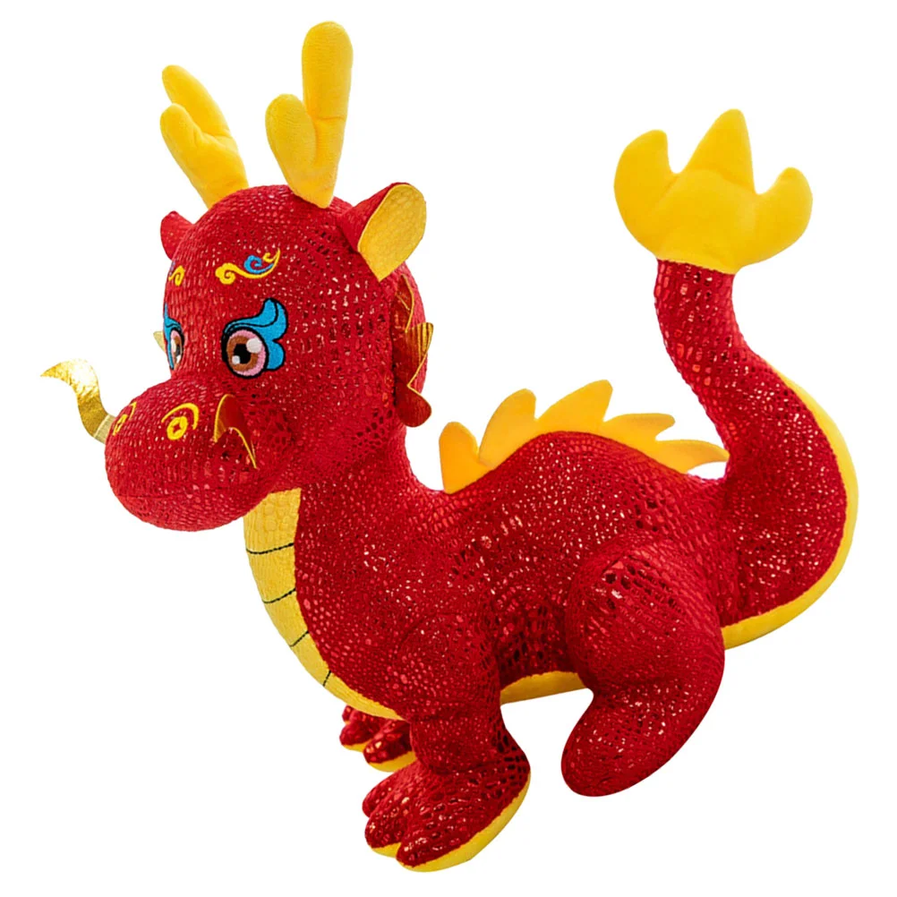 

Plush Dinosaur 2024 Year of The Dragon Mascot Has Good Start to Annual Meeting Gift Zodiac Simulation Toy (24cm) Stuffed