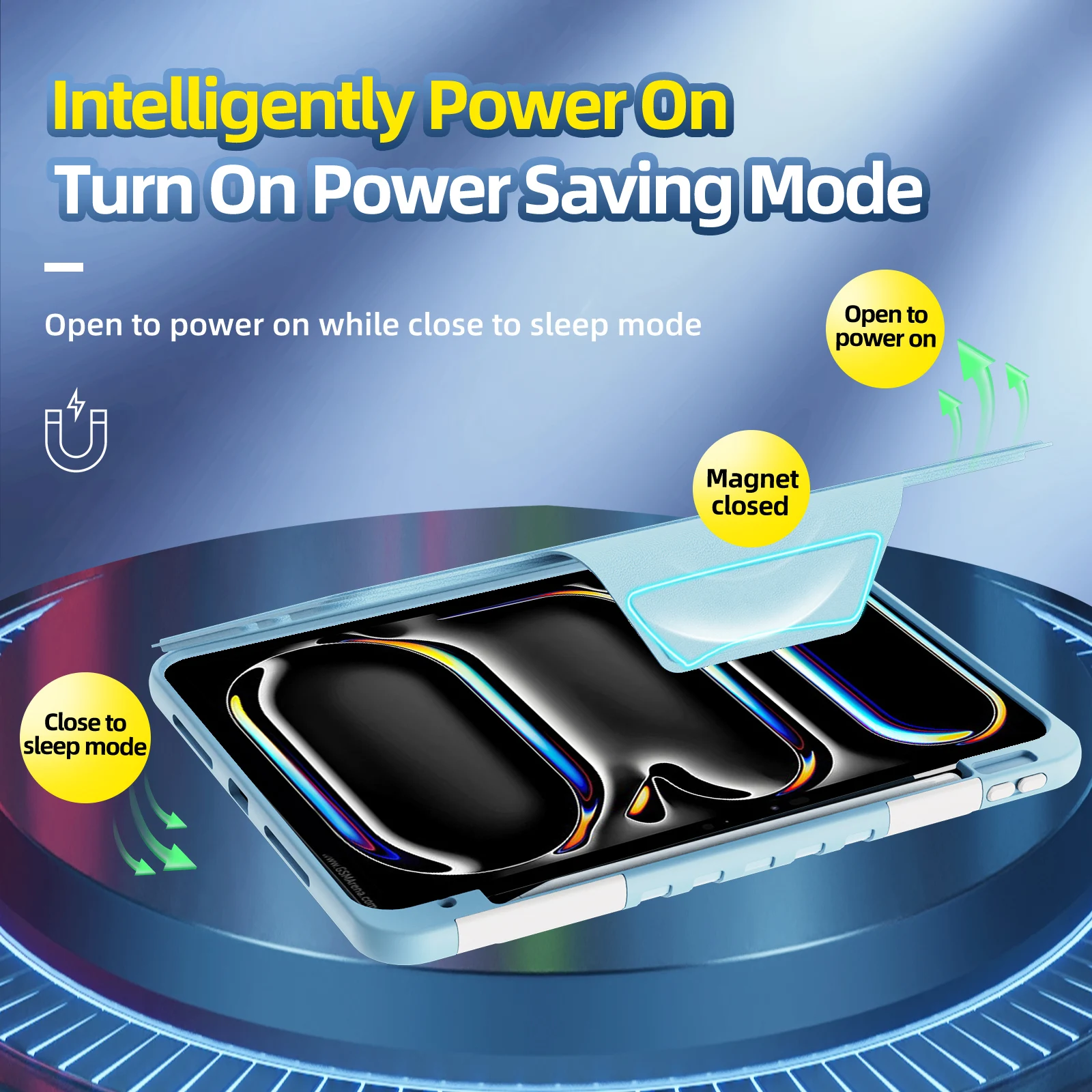 Durable Heavy Duty Shockproof Folio Stand Tablet Case