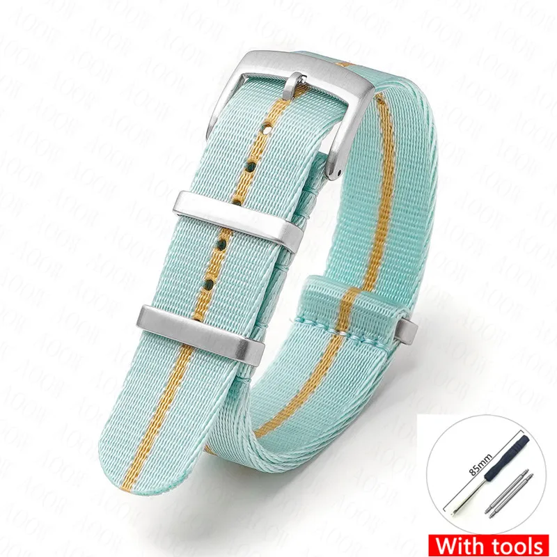Military Canvas Woven Nylon Watch Band - Men's & Women's Wristband