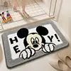 Disney Mickey Mouse Cushion Pillow Kawaii Cartoon Anime Faux Cashmere Carpet Bathroom Non-slip Mat Cute Plush Mat Gift for Kid 4