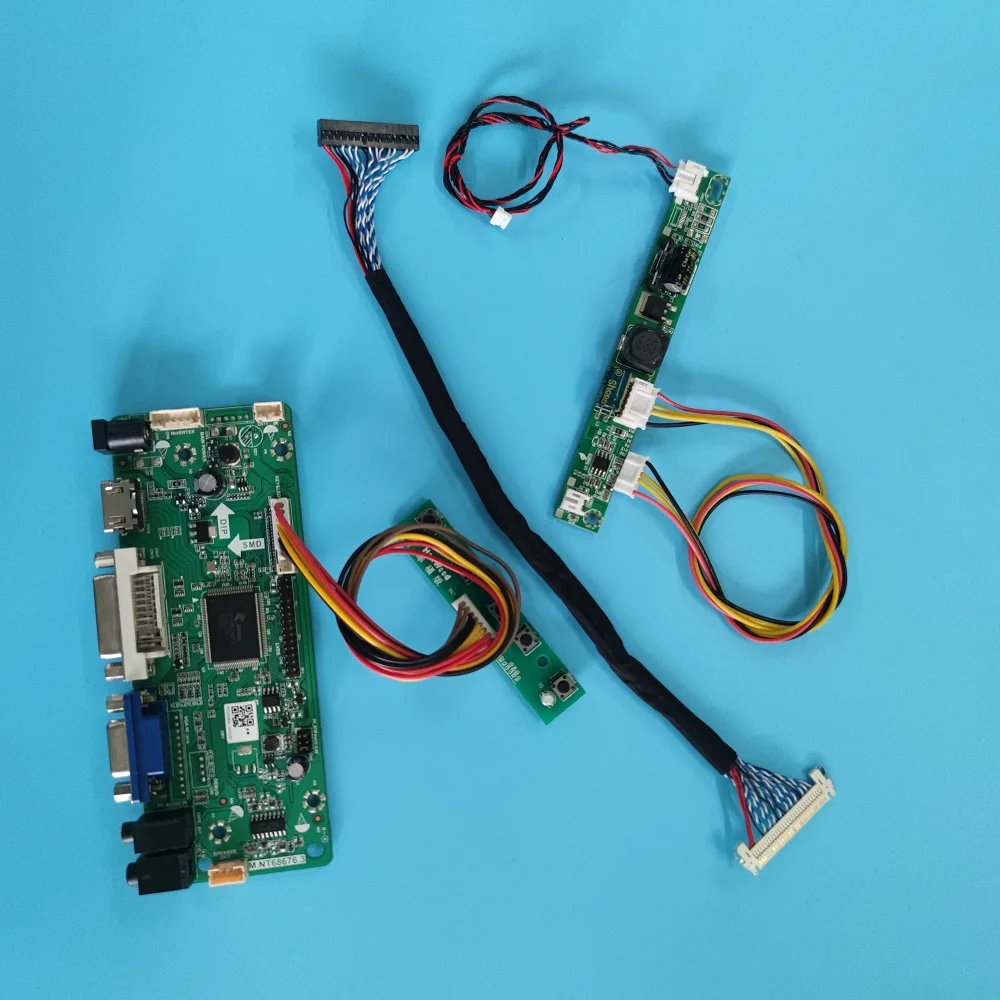 Placa de Driver para Lm200wd3 20 1600×900 Monitor de Tela Lcd Hdmi-compatível Dvi Vga Kit de Placa de Controlador de Exibição de Áudio Led