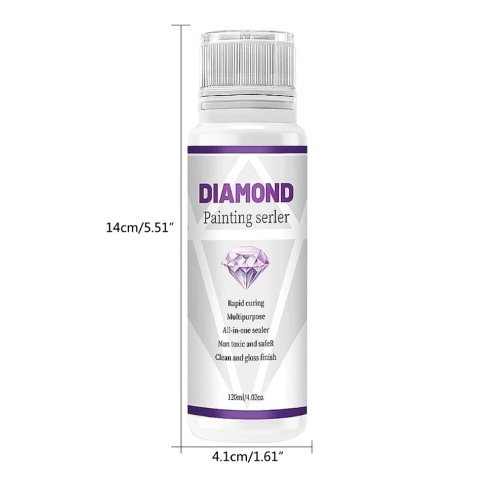 5D Diamond Painting Glue Permanent Hold Diamond Art Sealer Shine Effect Puzzle Glue Diamond Painting Sealer Artwork Maintenance