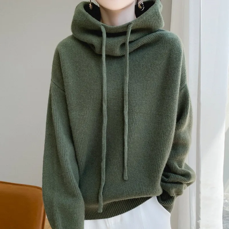 Autumn Winter Long Sleeve Knitted Pullover Sweater