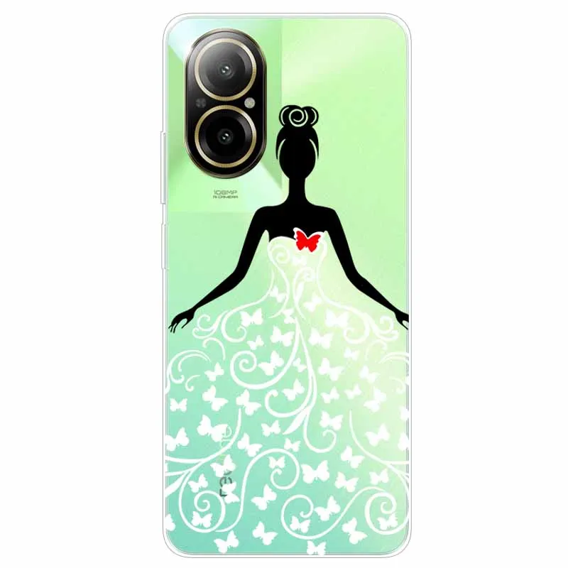 Transparent Cute Soft Silicone TPU Phone Case with Clear Bumpers