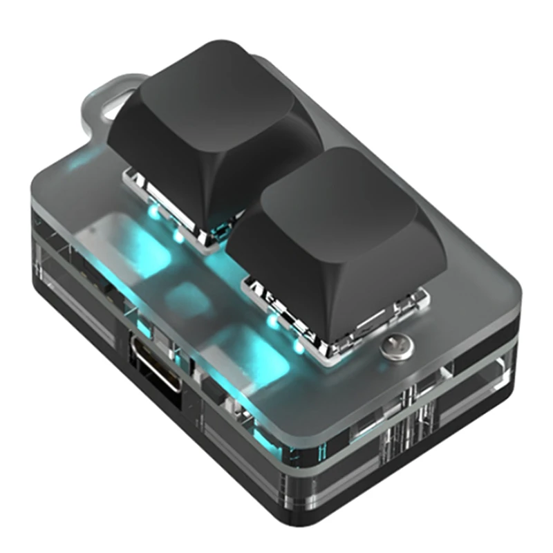 Bluetooth Mini 2 Key Keypad Copy Paste Hot Swap Games One Key Password Mechanical Accessories For Home And Travel A