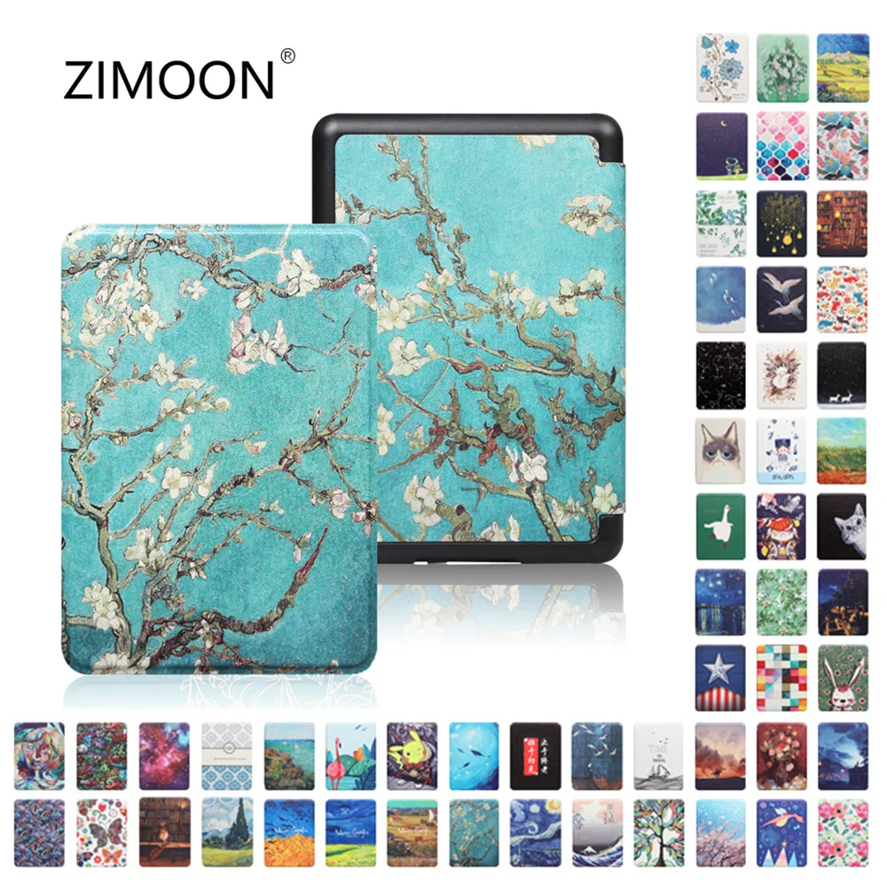 para Kindle Paperwhite 11th Case Inteligente para Kindle 10th Pintado Premium Capa para Paperwhite 7th Magnético Protetor Slimshell