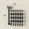 Laundry Drying Rack Travel Drying Rack Rotatable With Clips Convenient Lightweight Stable Foldable Wall-Mounted Laundry Hanger 6