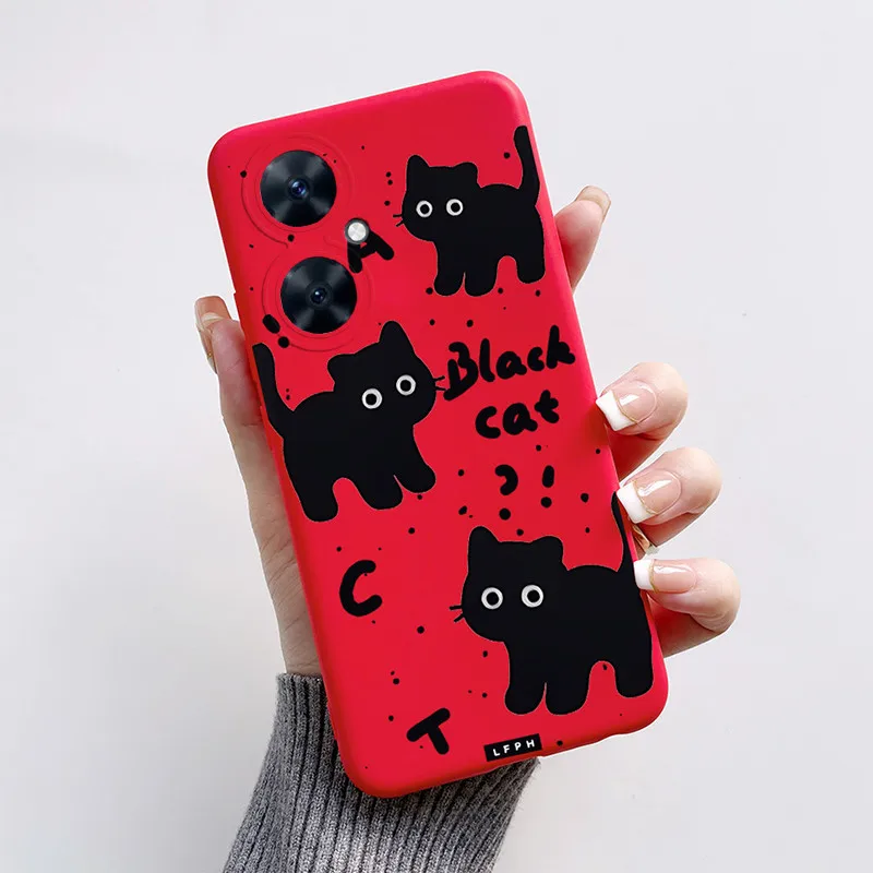 Cute Cartoon Black Cat and Puppy Dog Soft Silicone Phone Case