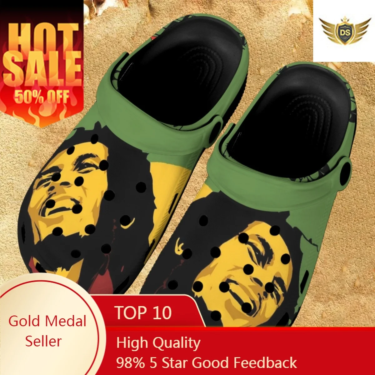 

Famous Singer Rapper Bob Marley 3D Print Unisex Cozy Slides Summer Beach Slip On Casual Slippers Clogs Garden Shoes New Zapatos