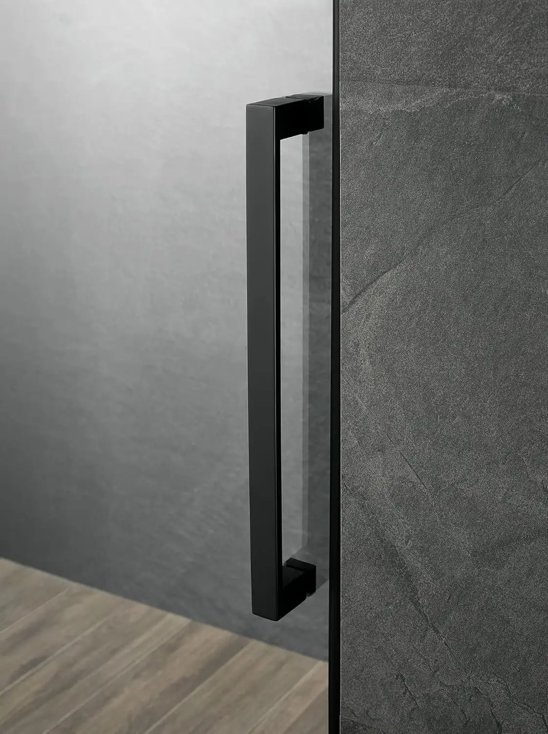 Square Rail Frameless Sliding Shower Door SVSD5003-4874MB, Easy-Clean Coating 3/8" Tempered Glass - 304 Stainless Steel Hardware 6