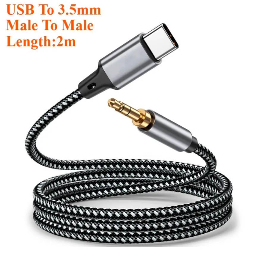 USB Type C to 3.5mm Audio Adapter Cable for Enhanced Sound Quality