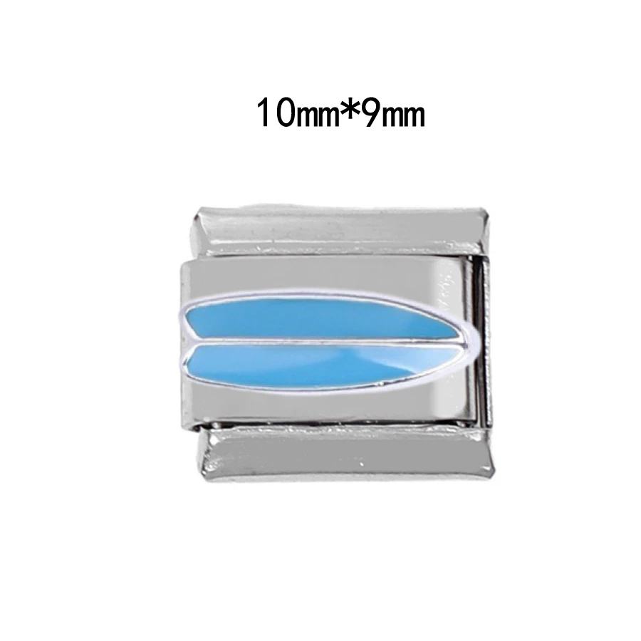 DIY Edelstahl italienische Charm-Links passen 9 mm Armband Schmuckherstellung Zubehör Rugby American Football Basketball Baseball – Detail 23