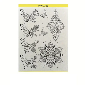 Carta per Trasferimento Tatuaggi con Disegni Pre-Disegnati, Accessori per Tatuaggi, Attrezzatura per Tatuaggi, Forniture per Tatuaggi, Strumenti per Tatuatori