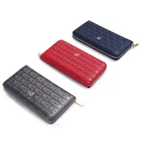 CH Fashion Classic Women's Small Wallet Standard Wallet Solid Color Design Multi-Letter Embossed Women's Coin Purse Luxury - Image 3