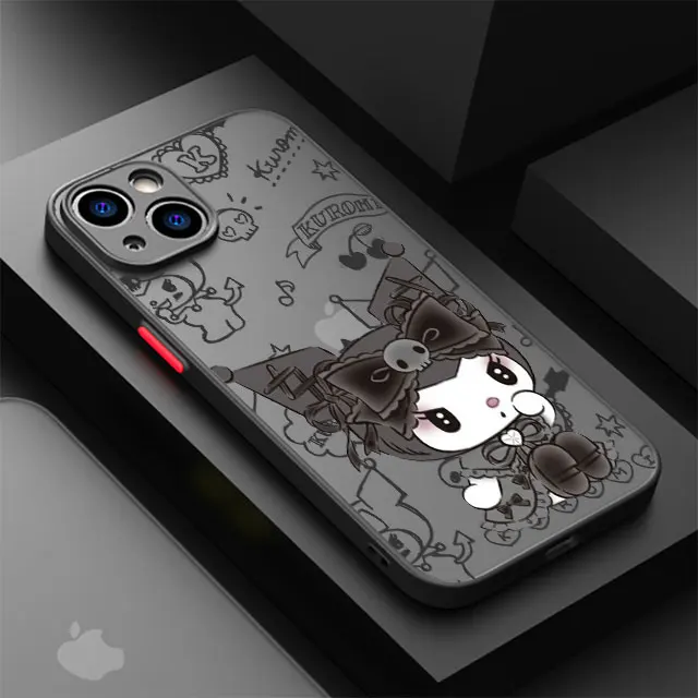 thumbnail image 1 of Funda mate de Hello Kitty Kuromi Melody para Apple iPhone, 15, 11, 14, 13, 12 Pro, 7, XR, X, XS, Max, 8 Plus, 6, 6S, SE, 2022, 15Pro, 1 of 5