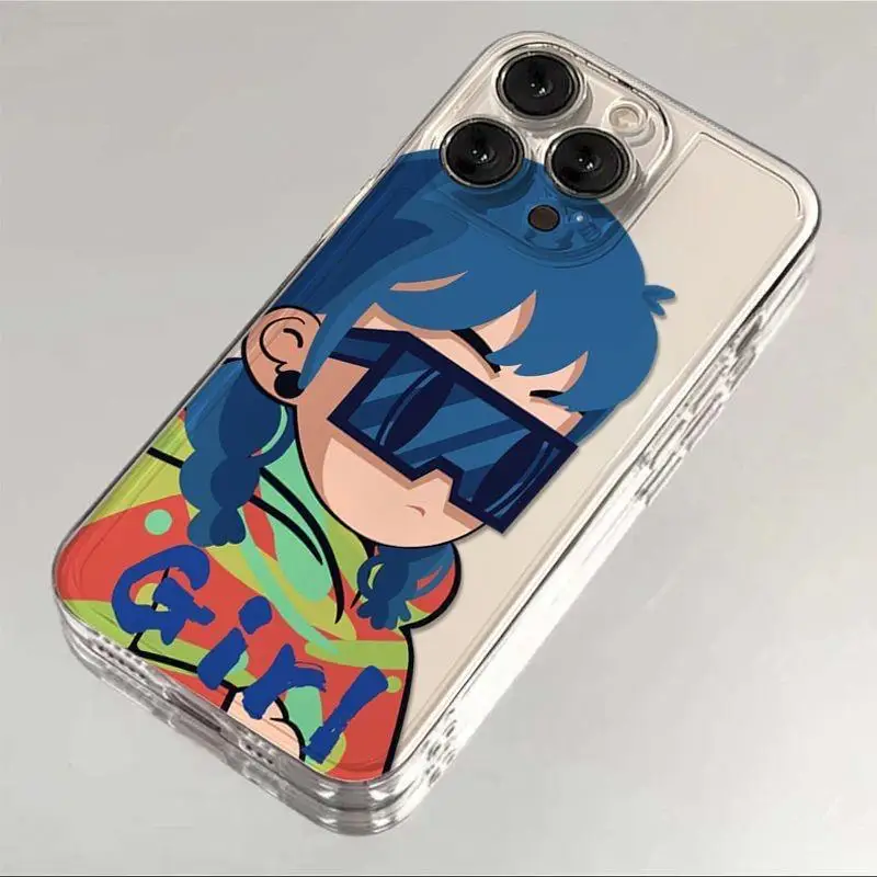 Punk Couple Angel Design Phone Case - Stylish and Protective